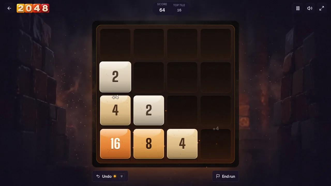 2048 gameplay, moment 2