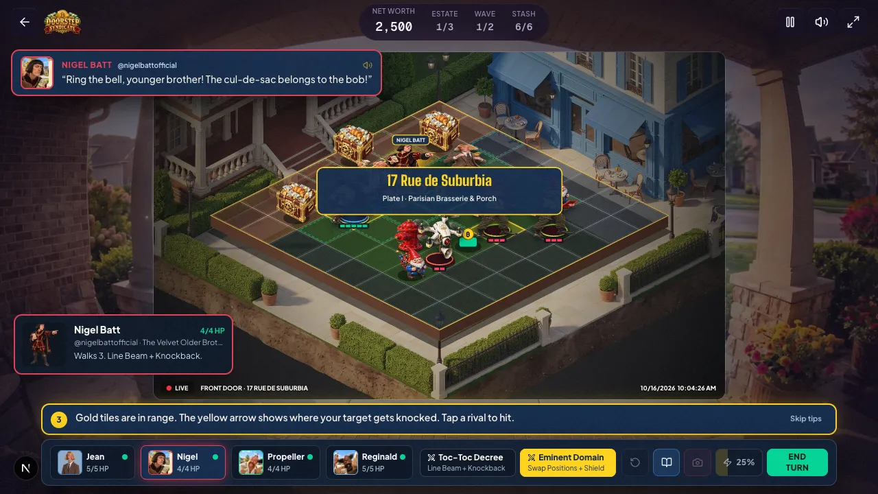 doorstep syndicate gameplay, moment 2