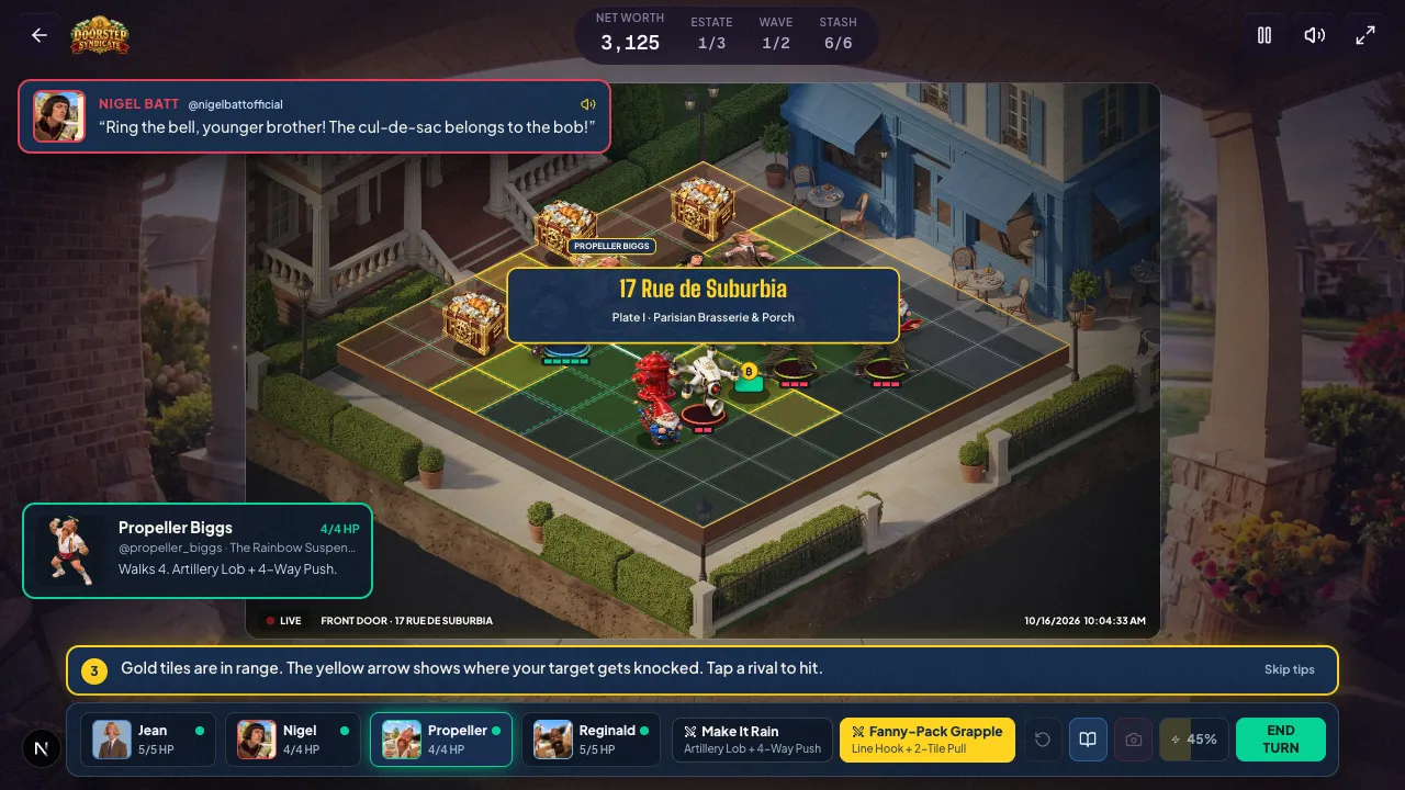 doorstep syndicate gameplay, moment 3