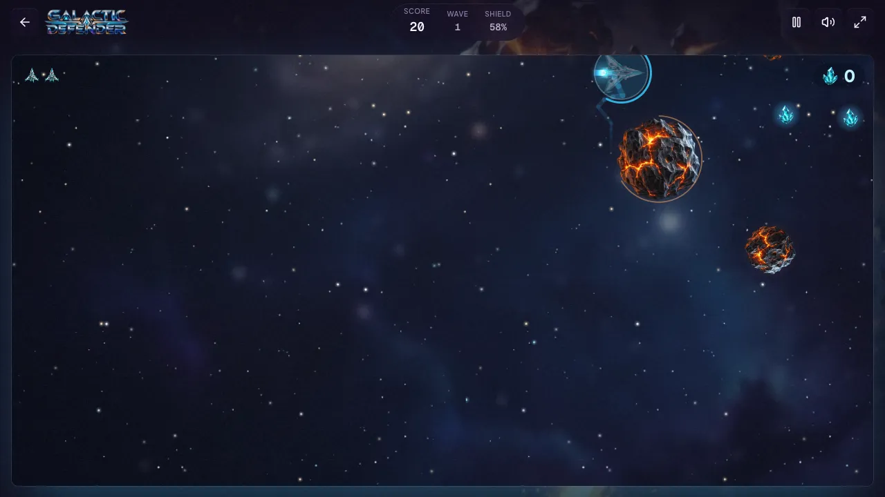 galactic defender gameplay, moment 3