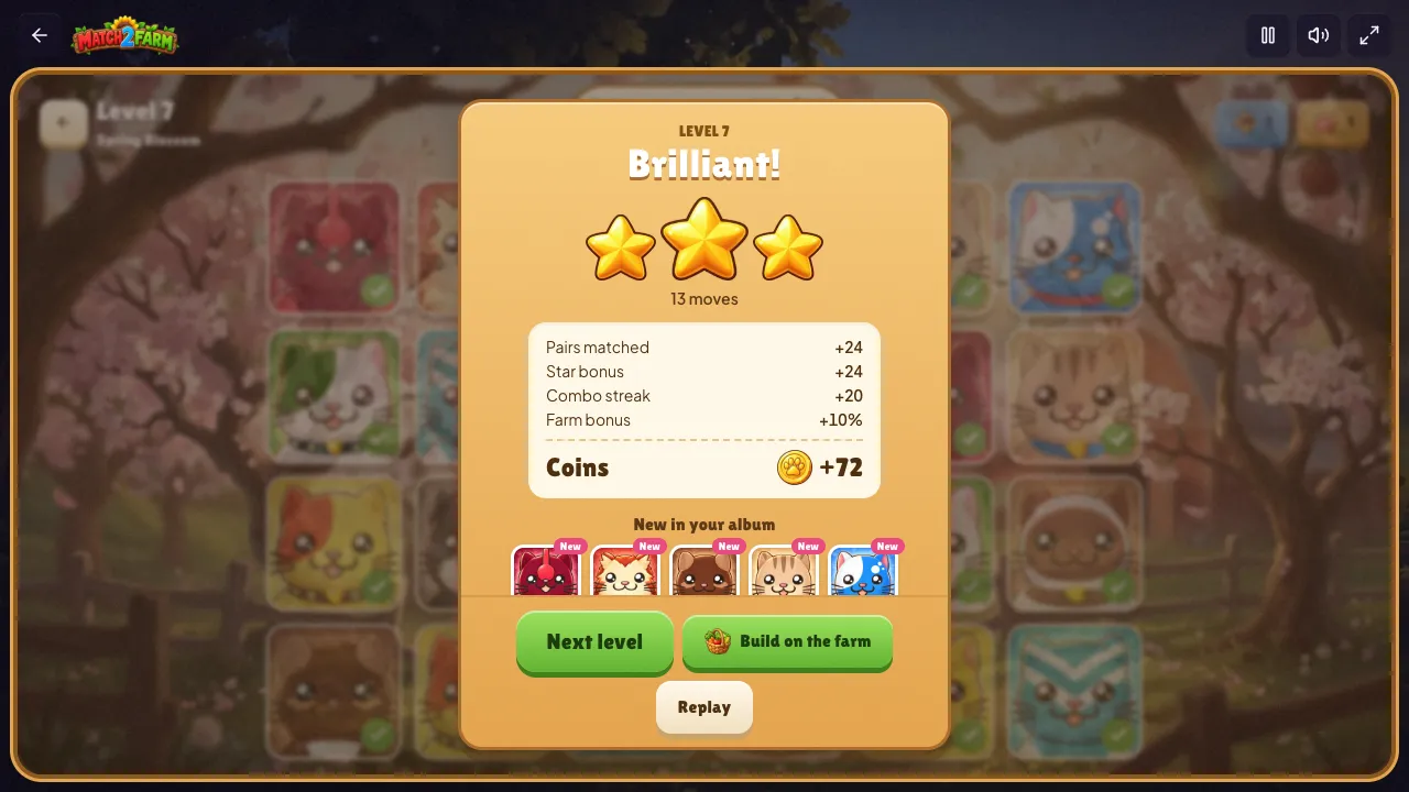 match2farm gameplay, moment 3