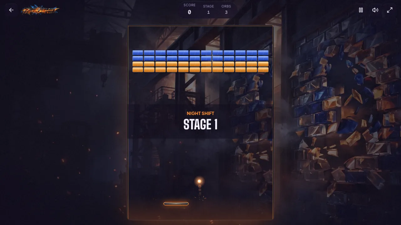 ricochet gameplay, moment 1